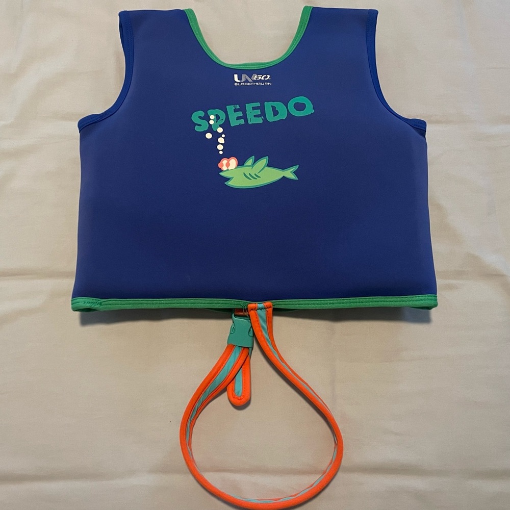 Speedo Kids' Swim Vest Aquatic Blue and Green 4-6 years - Picture 4 of 6